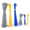 Gardner Bender Cable Tie Assortment, 4 in, 8 in L, Blue, Gray, Yellow, Nylon 6/6, 18 lb, 75 lb Strength 10095VDV - alternate 2
